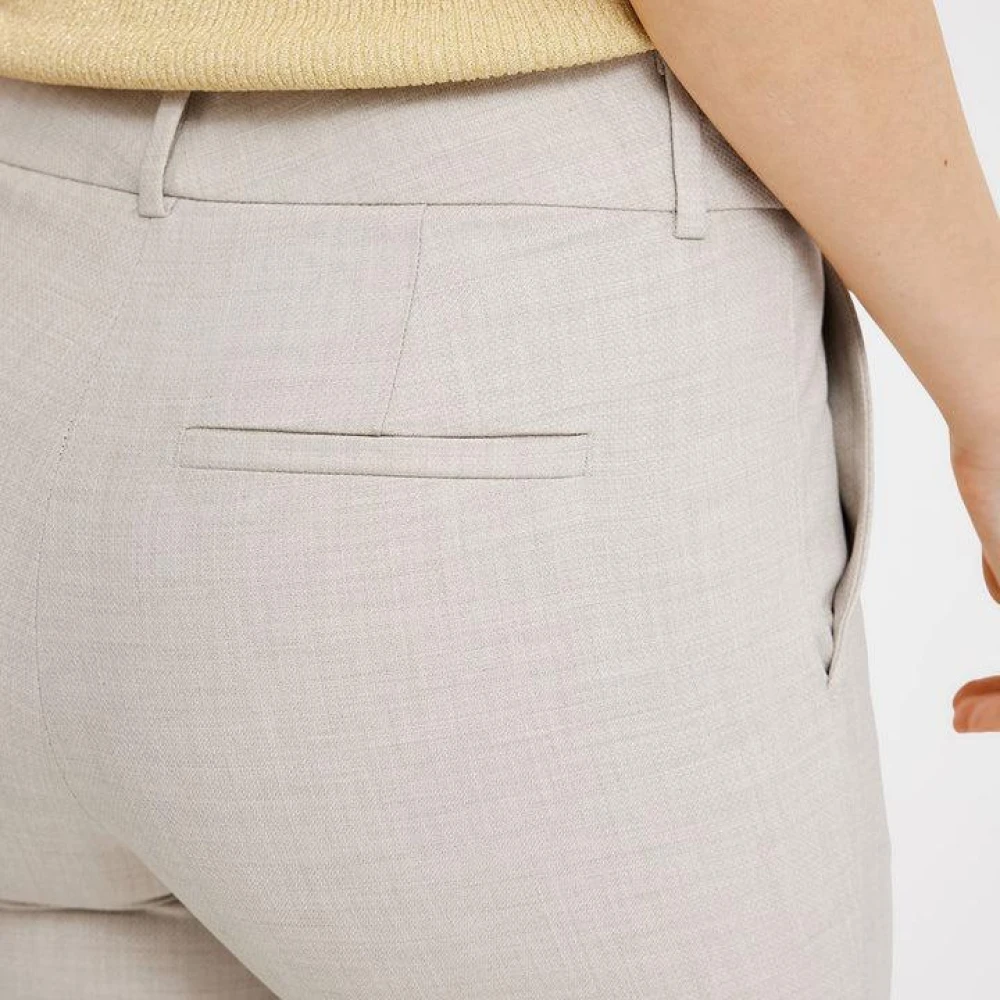 Fiveunits Sand Melange Stijlvolle Broek Gray Dames