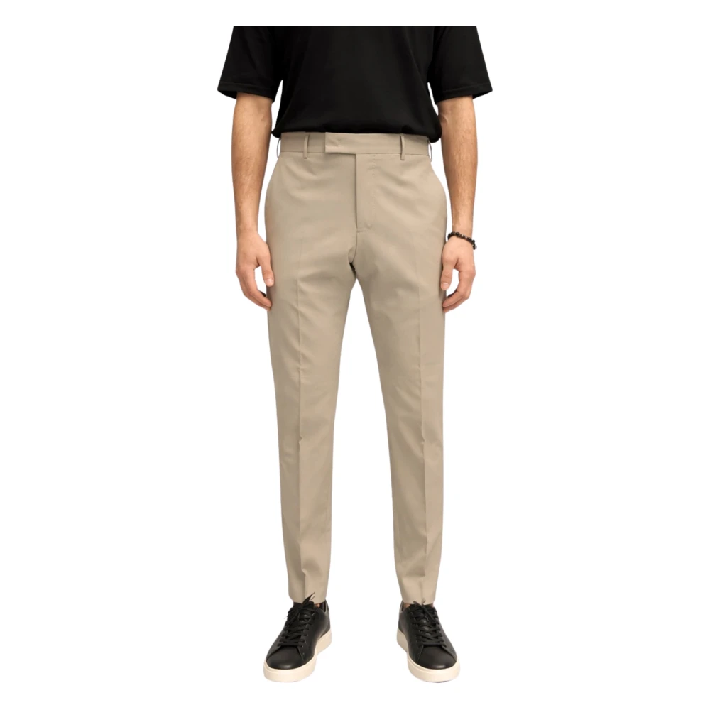 Pt Torino Men's Beige Suit Trousers, 2XL, B-Stretch Tropical Trousers
