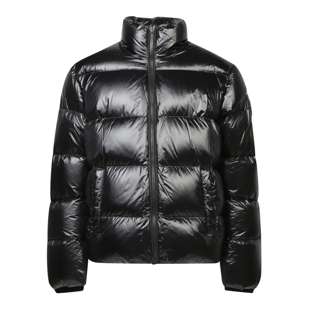 Moose Knuckles Zwarte jas voor mannen Aw24 Black Heren