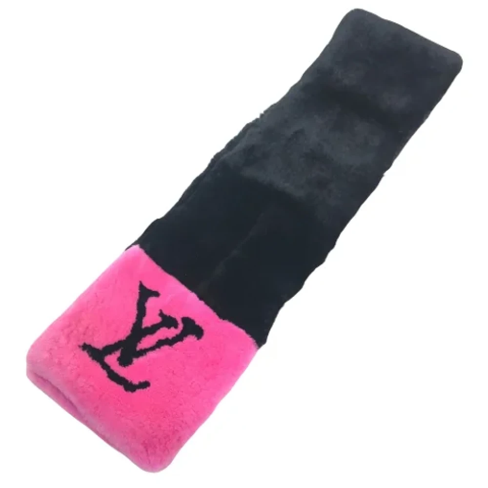 Louis Vuitton Vintage Pre-owned Fur scarves Black Dames