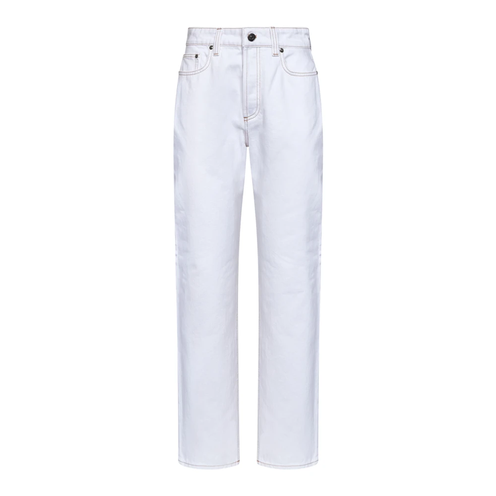 Versace White Straight Jeans - Female - Straight Fit Jeans - W27 - Jeans