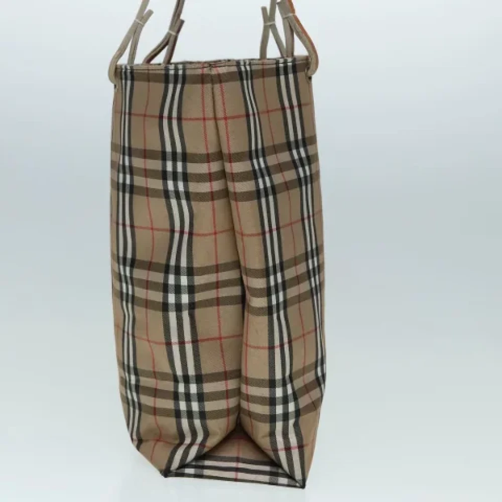 Burberry Vintage Pre-owned Nylon handbags Beige Dames
