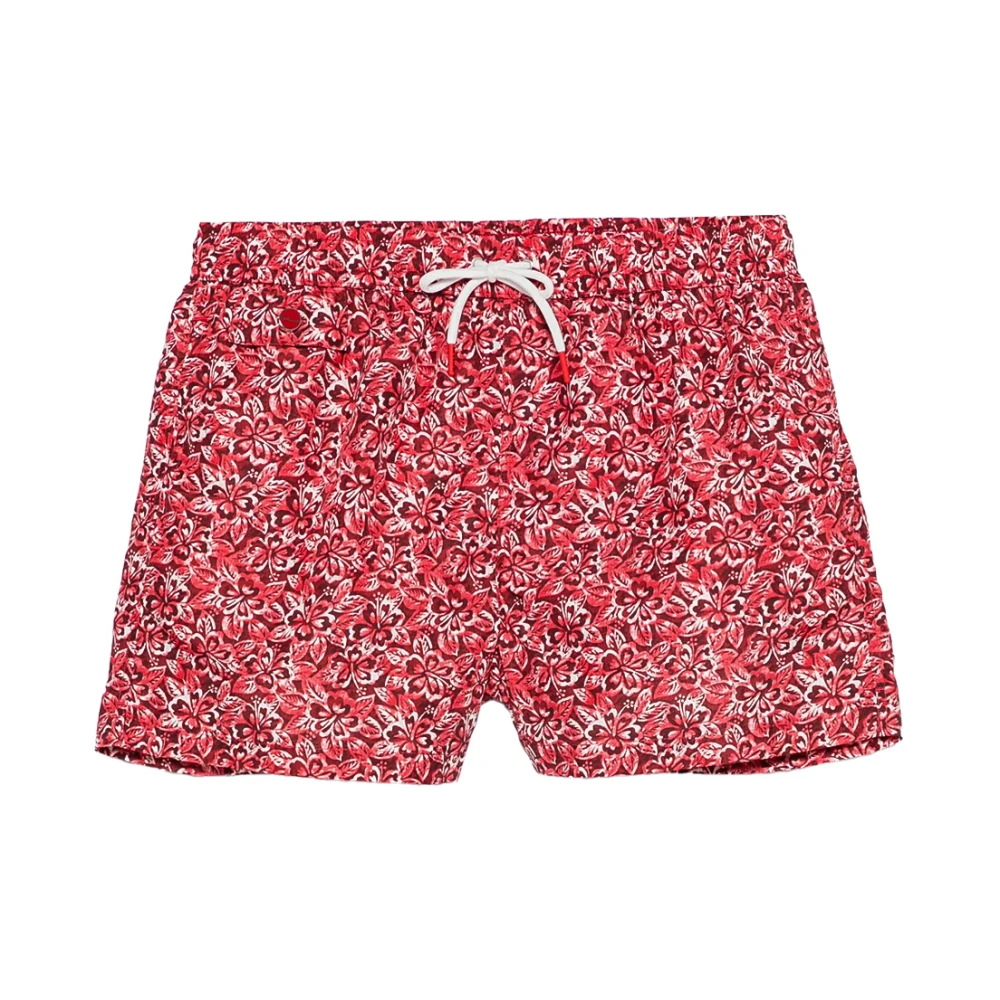 Kiton Rode Polyester Modieuze Shirt Red Heren