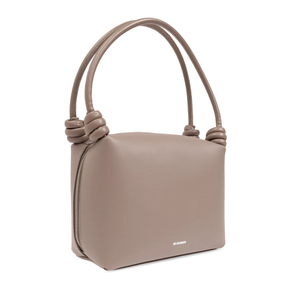 Jil Sander Schoudertas Giro Klein Brown Dames