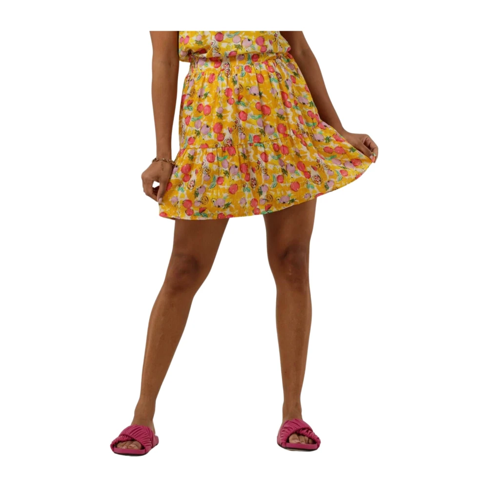 Pom Amsterdam Gele Minirok 7310 Yellow Dames
