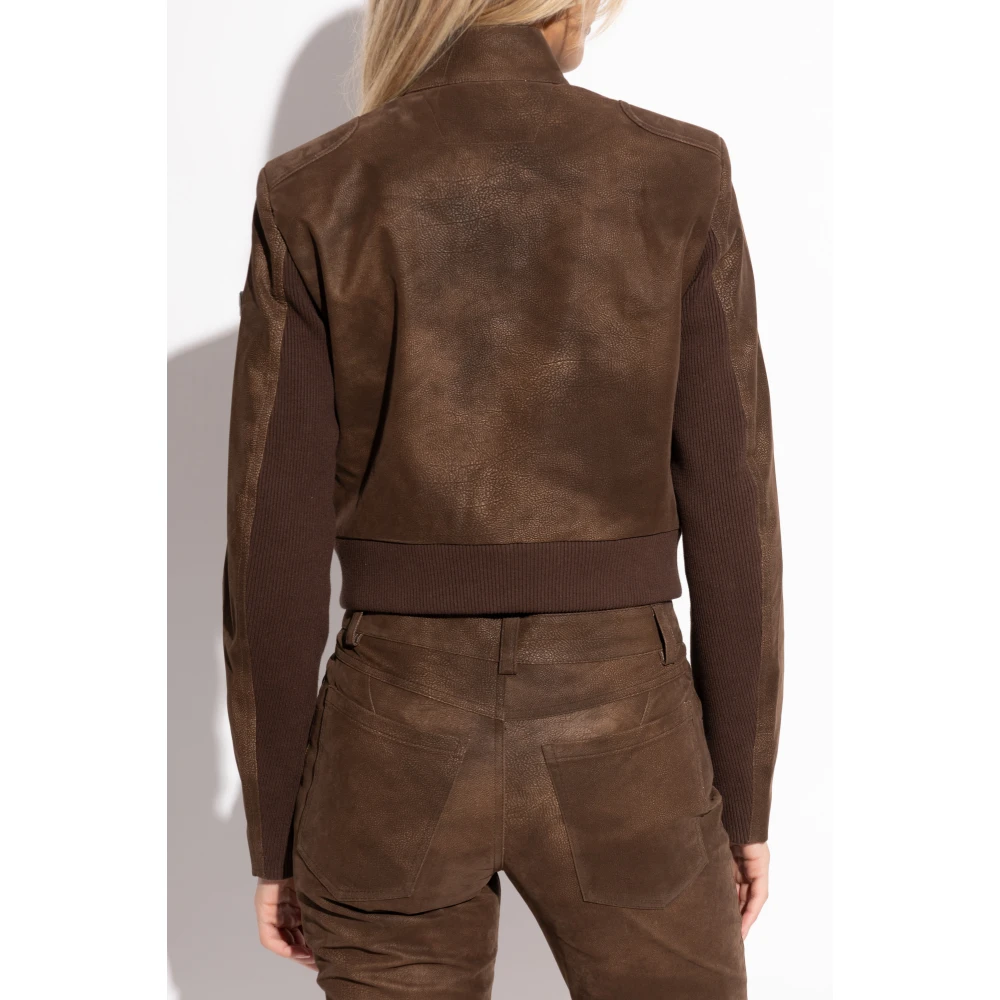 Misbhv Vegan leren jas Brown Dames