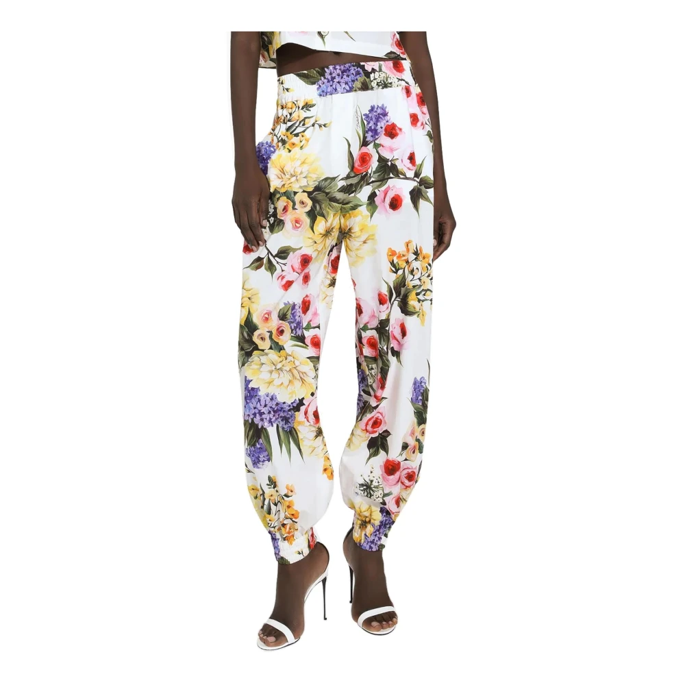 Dolce & Gabbana Bloemenprint broek Multicolor Dames