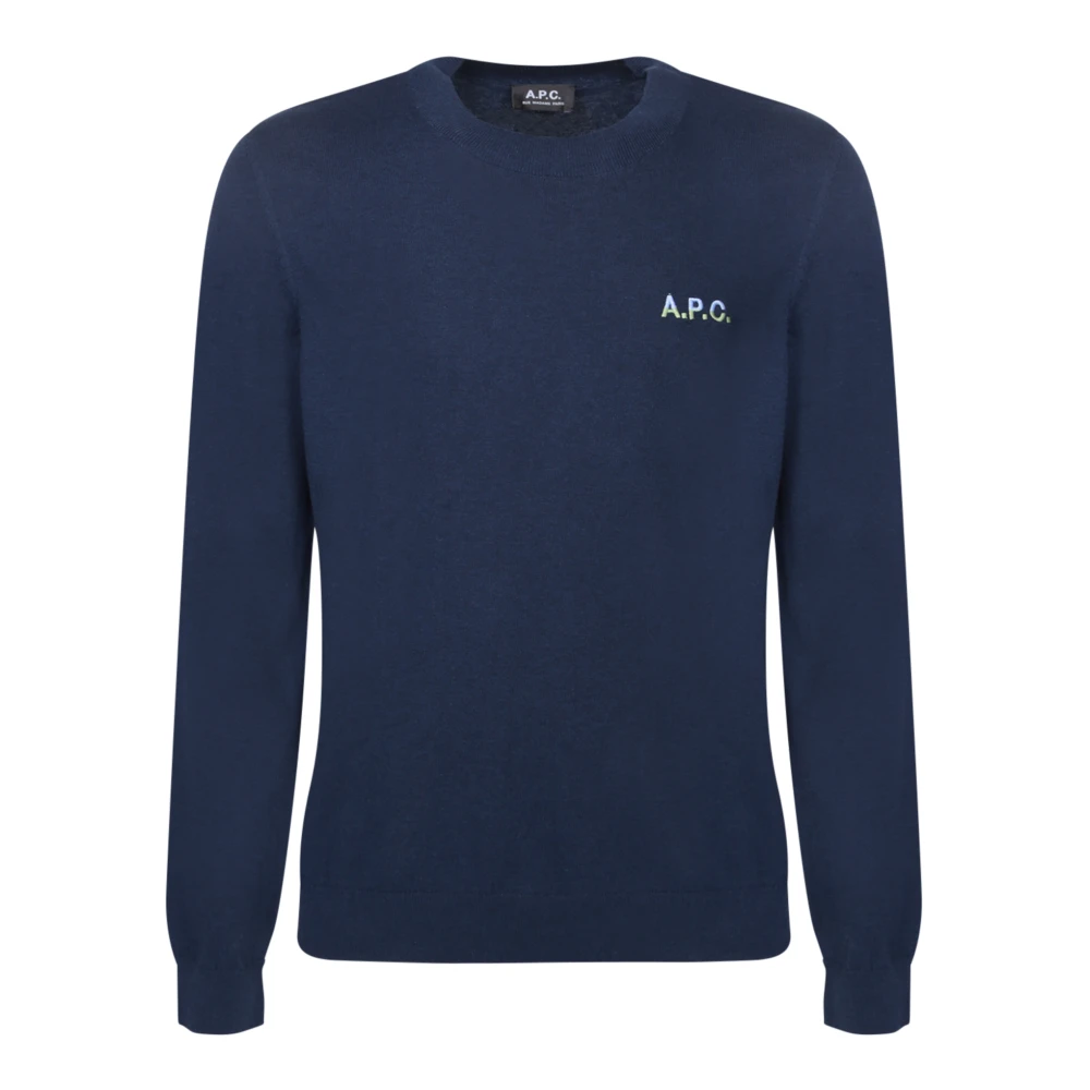 A.p.c. Men's Blue Knitwear Jumper Aw23