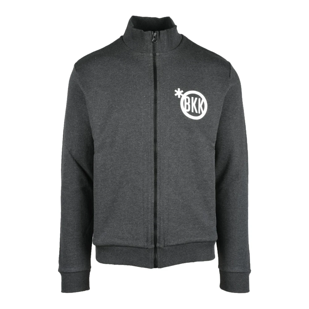 Bikkembergs Katoenen Sweatshirt Model: Felpa Gray Heren