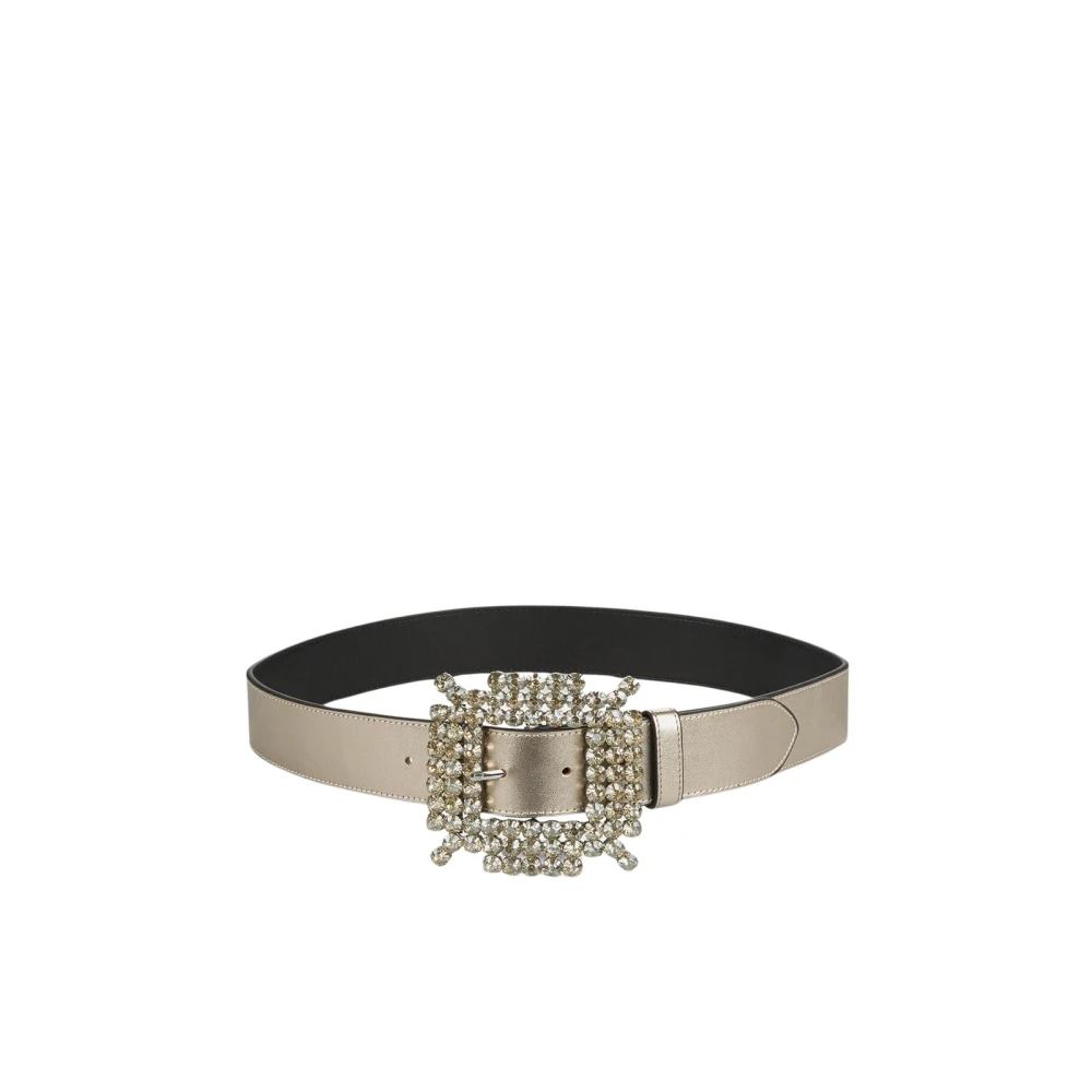 Alma en Pena Strass gesp riem Brown Dames