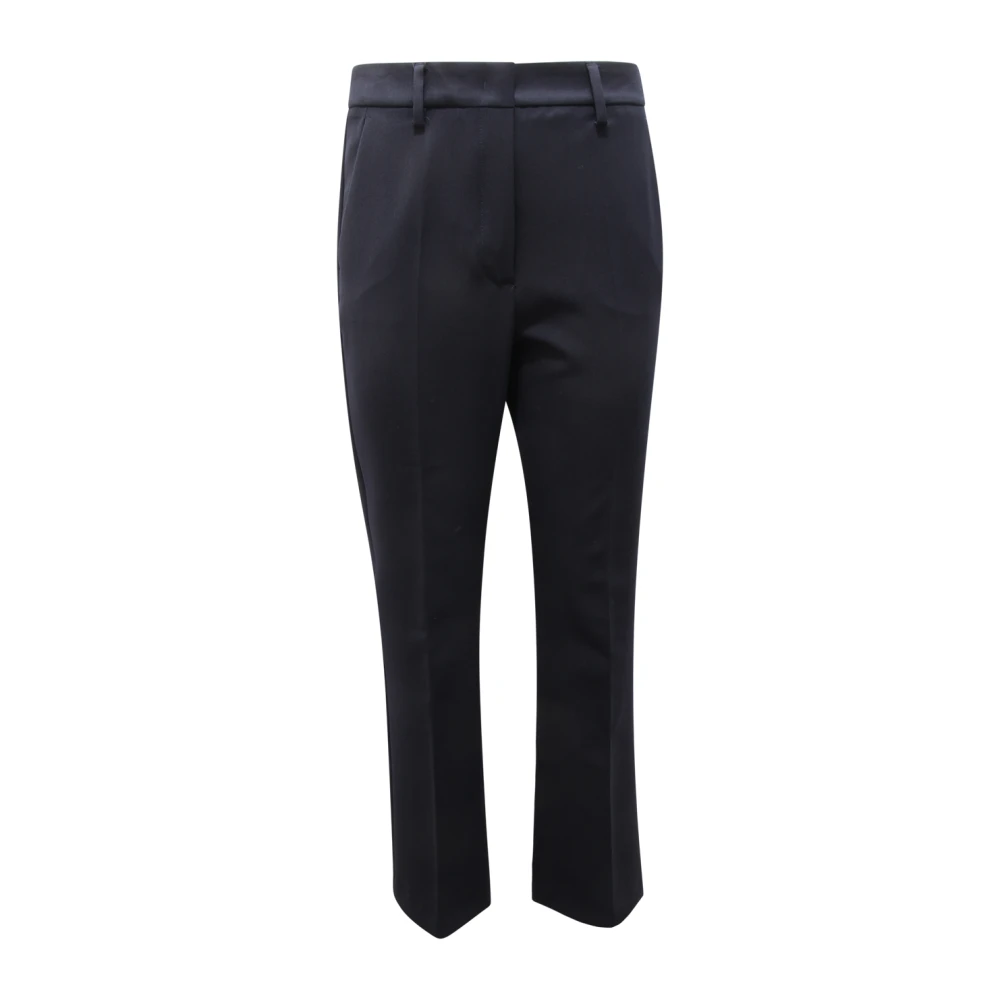 Max Mara Women's Blue Chinos, 2XS, Weekend Wool Trousers In Estasi Style