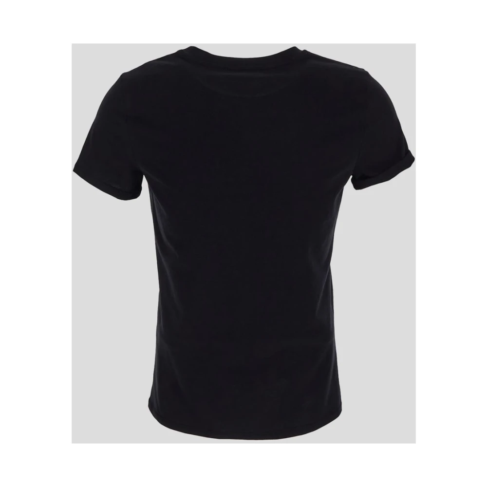 Elisabetta Franchi Katoenen Chain T-Shirt Black Dames