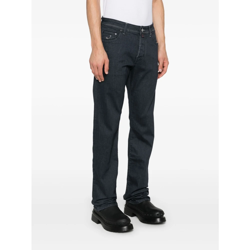 Jacob Cohën Met de hand gemaakte Japanse stof jeans Blue Heren