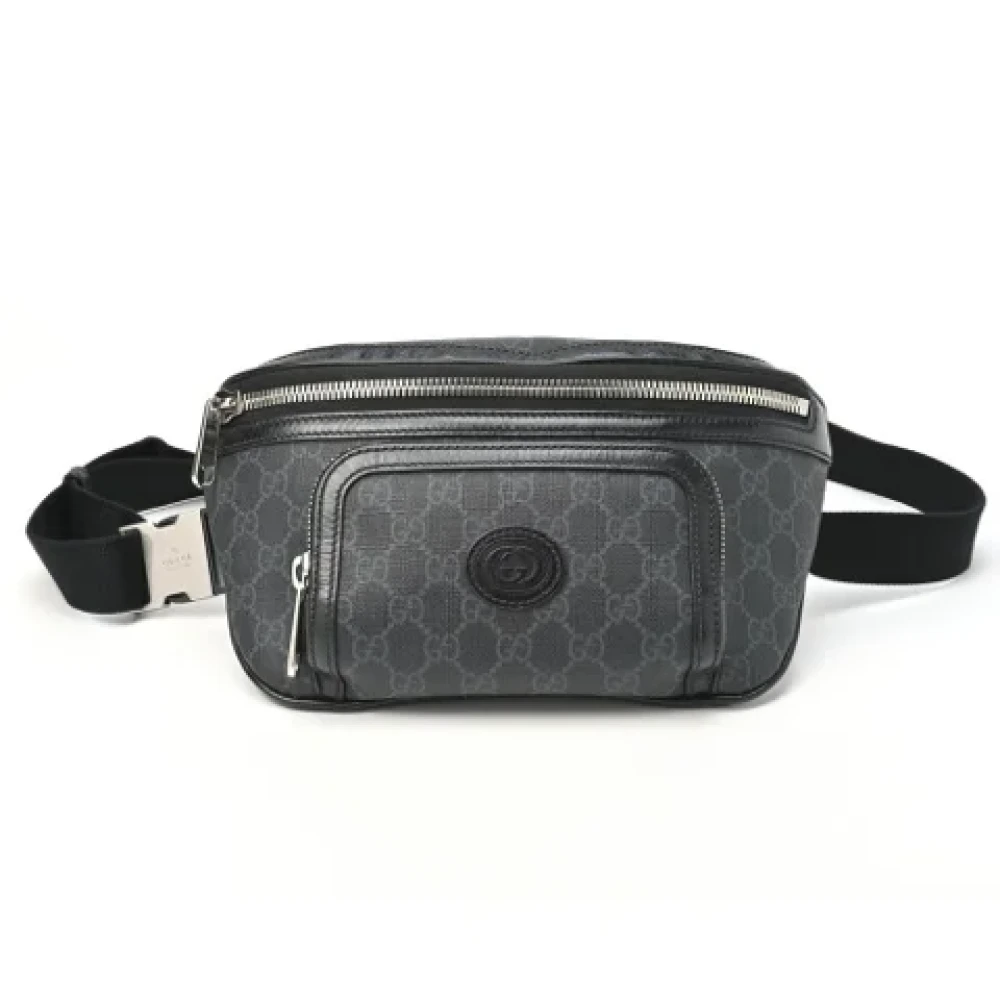 Gucci Vintage Pre-owned Canvas crossbody-bags Black Dames
