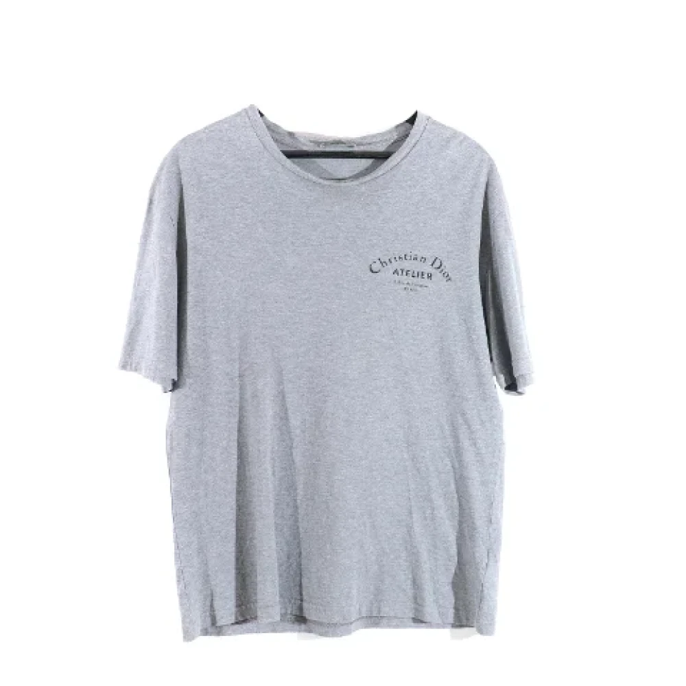 Dior Vintage Pre-owned Cotton tops Gray Dames