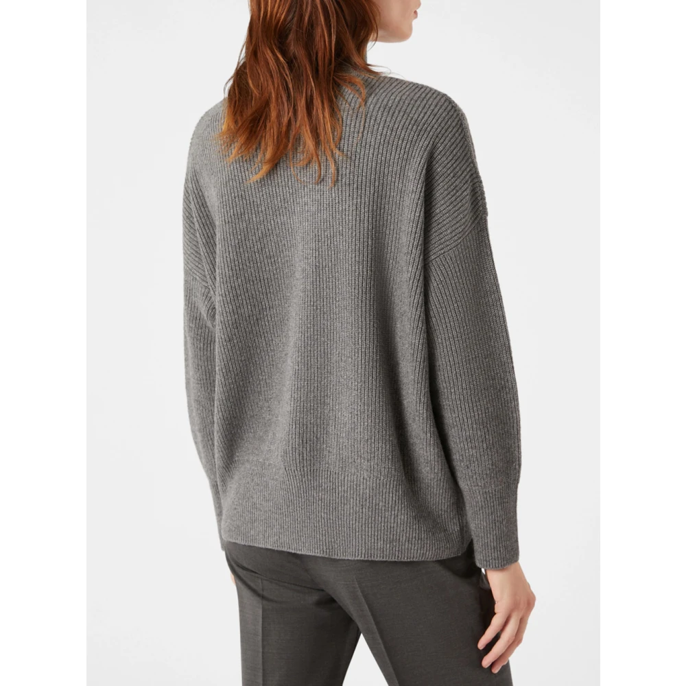 Pennyblack Grijze Trui met Maxi Vlecht Gray Dames
