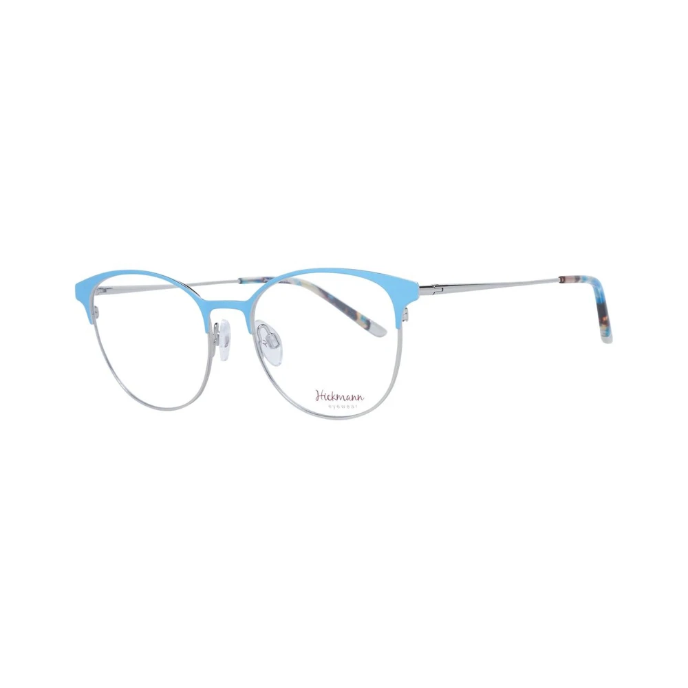 Ana Hickmann Blauwe Cat Eye Metalen Optische Frames Blue Dames