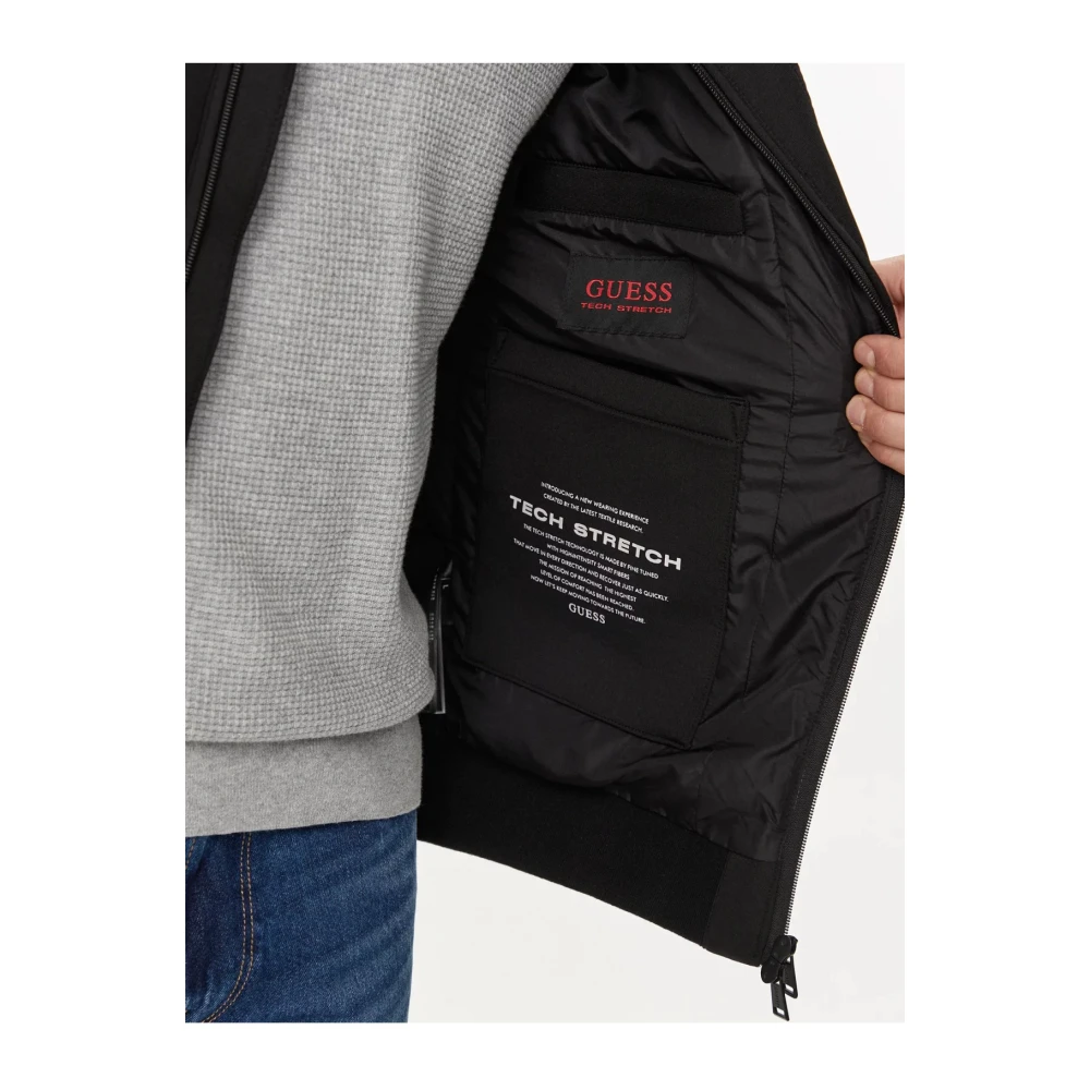 Guess Regular Fit Gewatteerde Jas Black Heren