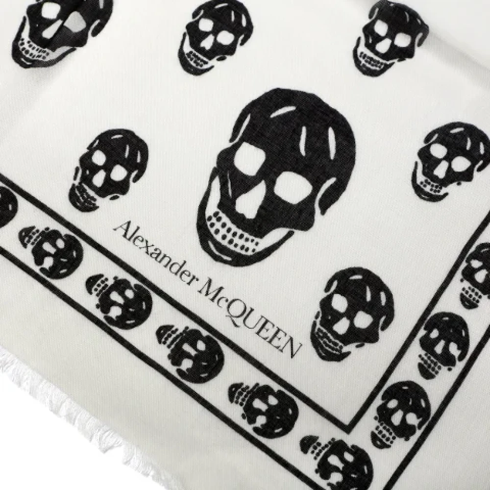 alexander mcqueen Fabric scarves White Dames