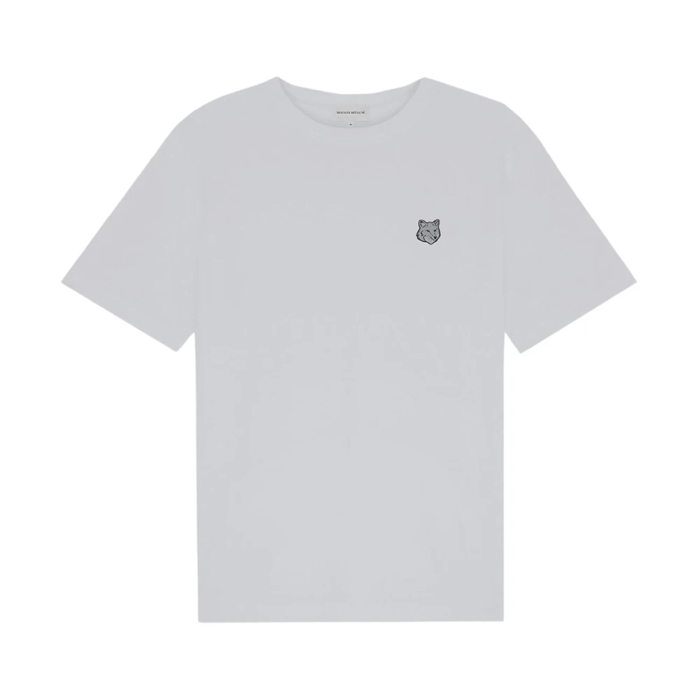 Maison Kitsuné Vos Katoenen T-Shirt White Heren