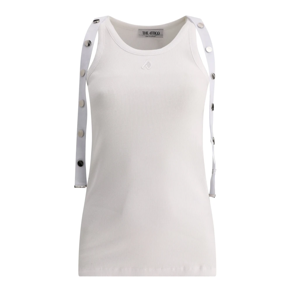 The Attico Witte T-shirts Polos voor vrouwen White Dames