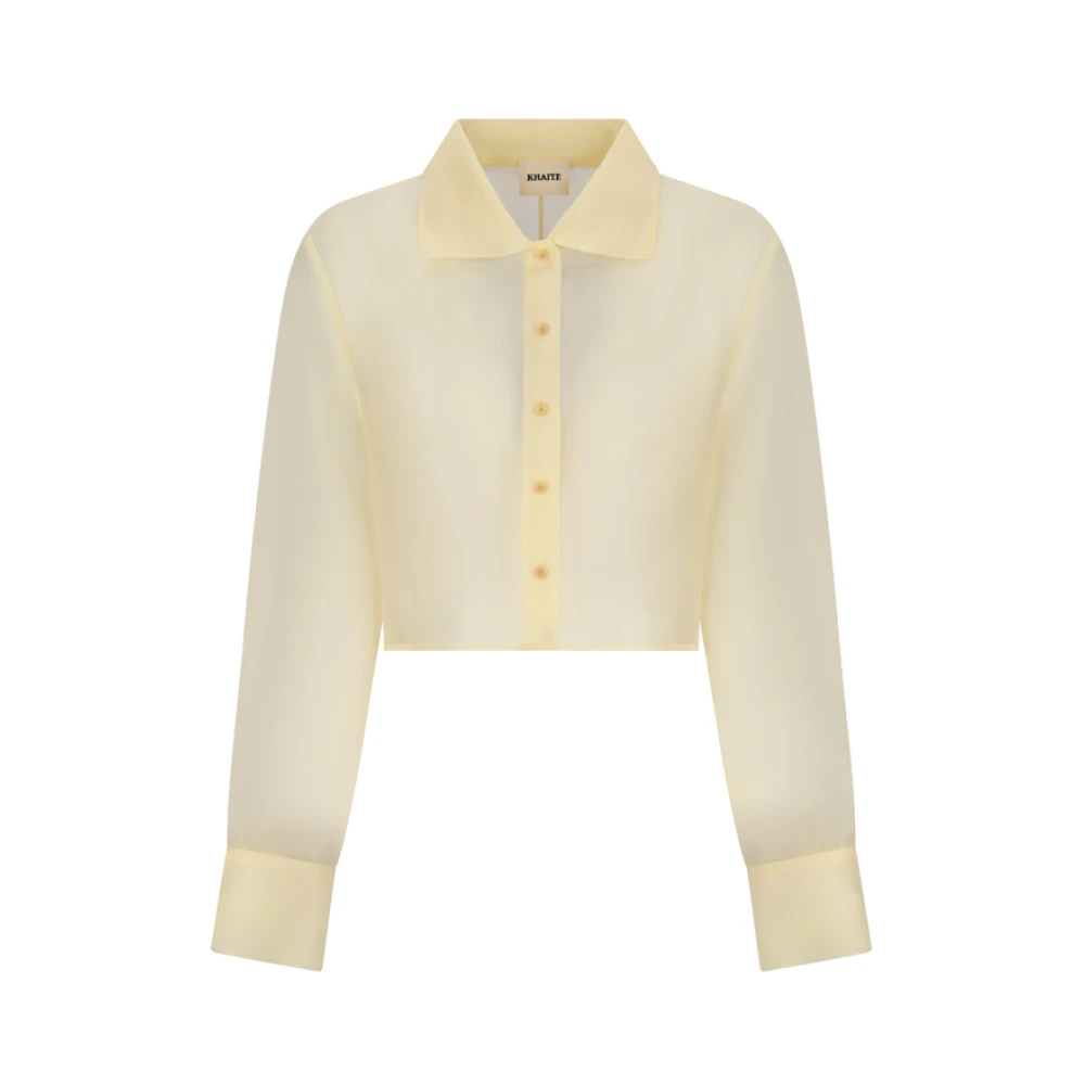 Khaite Women's Yellow Jasen Top - Shirts - S - Blouses & Shirts