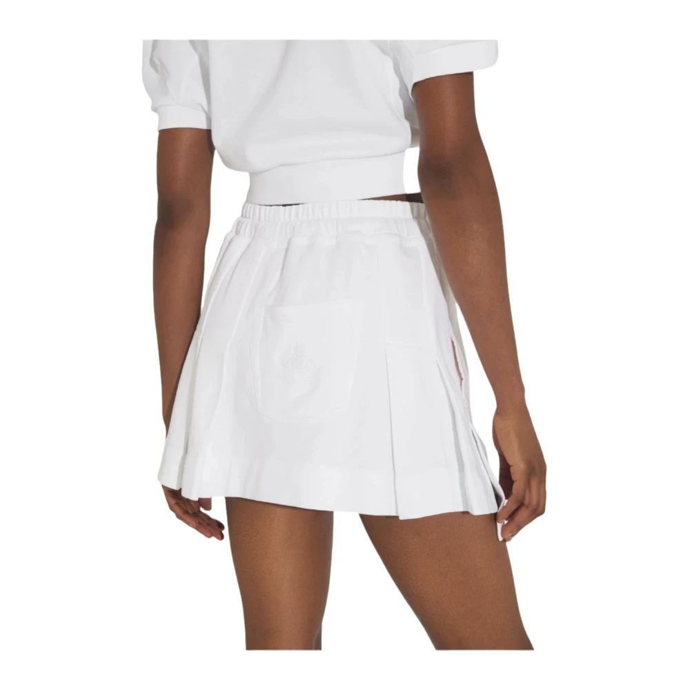 Vivienne Westwood Geplooide A-lijn Cheerleader Rok White Dames
