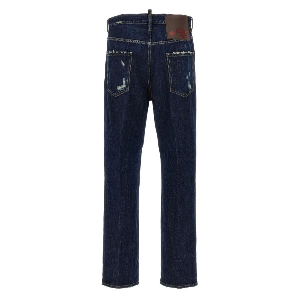 Dsquared2 Stijlvolle broeken voor mannen Blue Heren