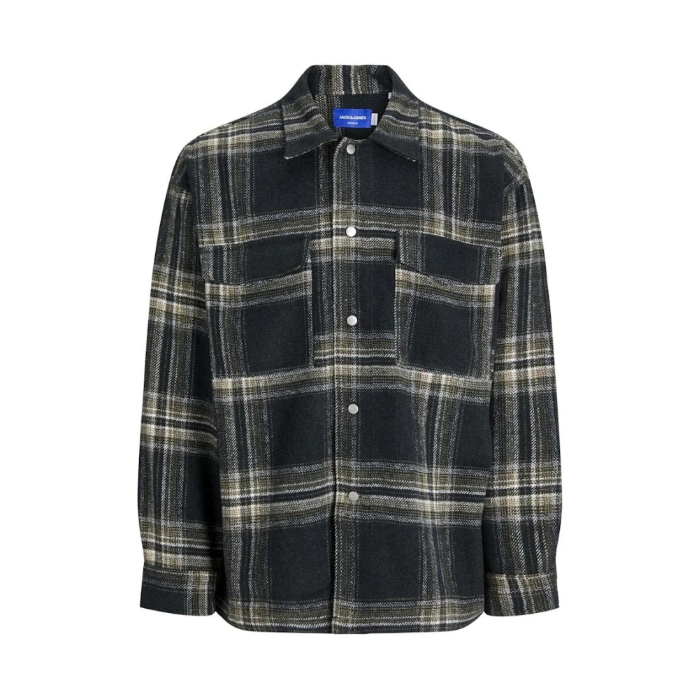 jack & jones Geruite Overhemd Bosrivier Groen Green Heren