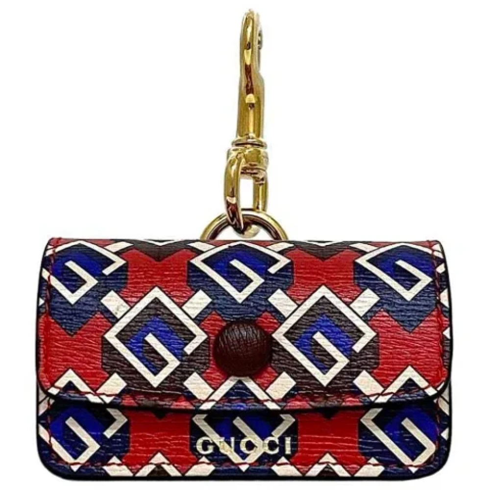 Gucci Vintage Pre-owned Leather home-office Multicolor Dames