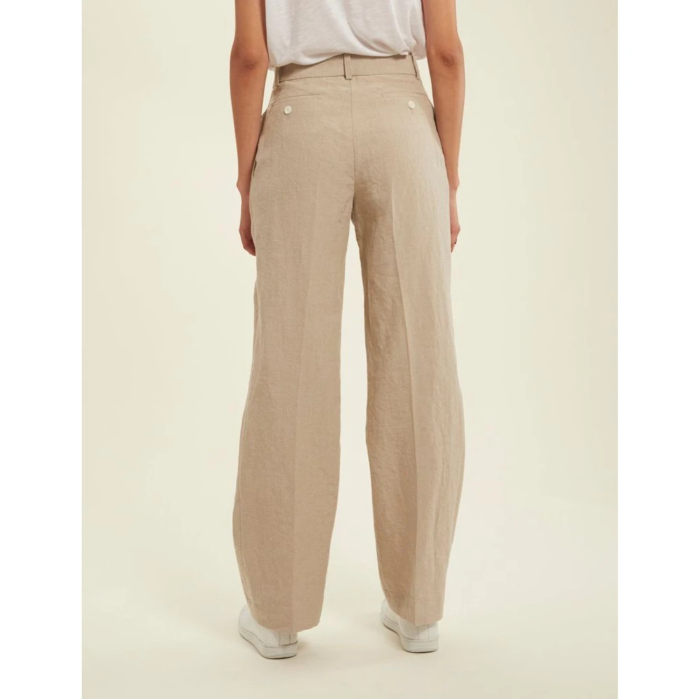 Ines De La Fressange Paris Hector beige linnen broek Beige Dames