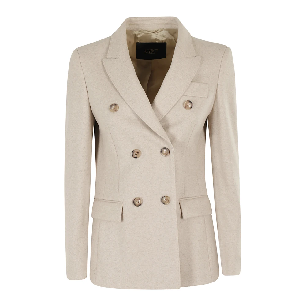 Seventy Stijlvolle Jas Beige Dames