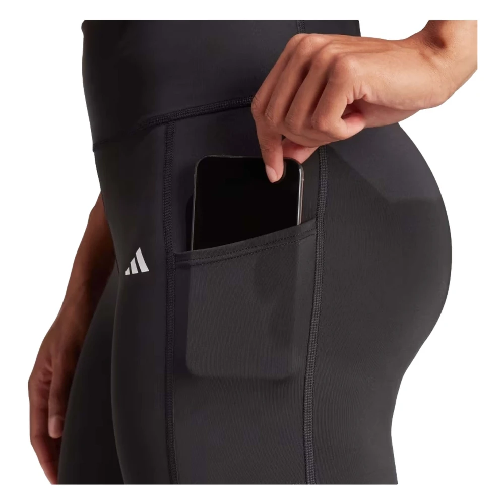 Adidas Optime 7 8 Short Legging Black Dames
