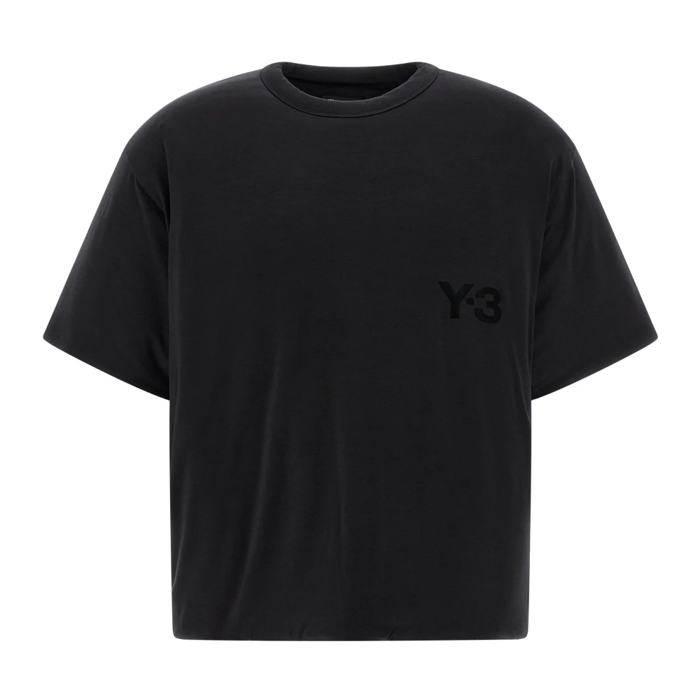 Y-3 Men's Black Padded T-Shirt - T-Shirts - M - Tops