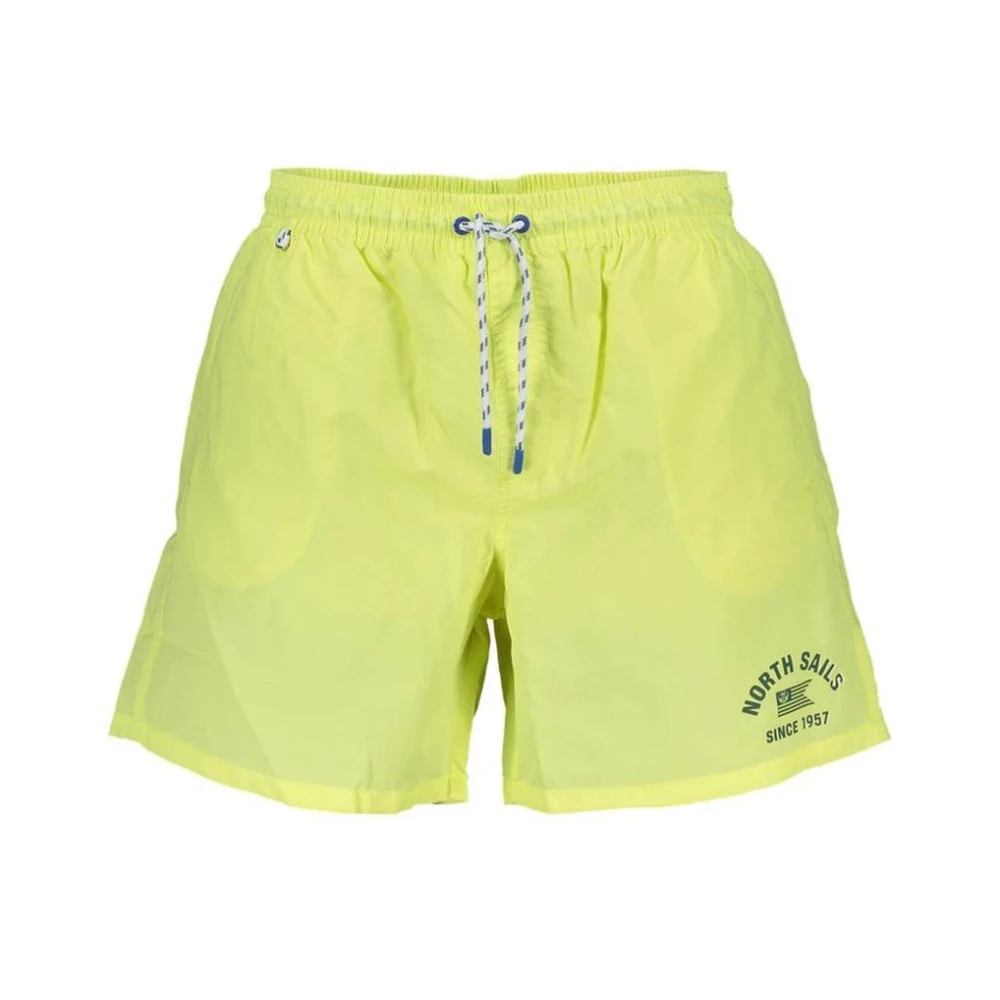 North Sails , Beachwear, Male, Yellow, M, Polyester Swimwear