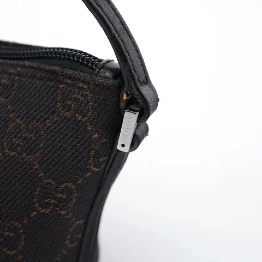 Gucci Vintage Pre-owned Leather handbags Brown Dames