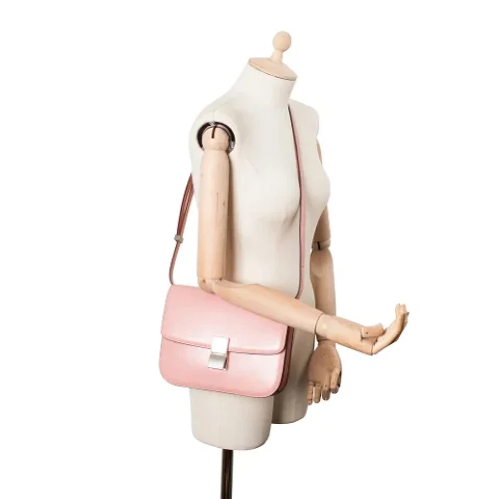 Celine Vintage Pre-owned Leather celine-bags Pink Dames