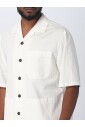 chemise-casual-jaune-creme
