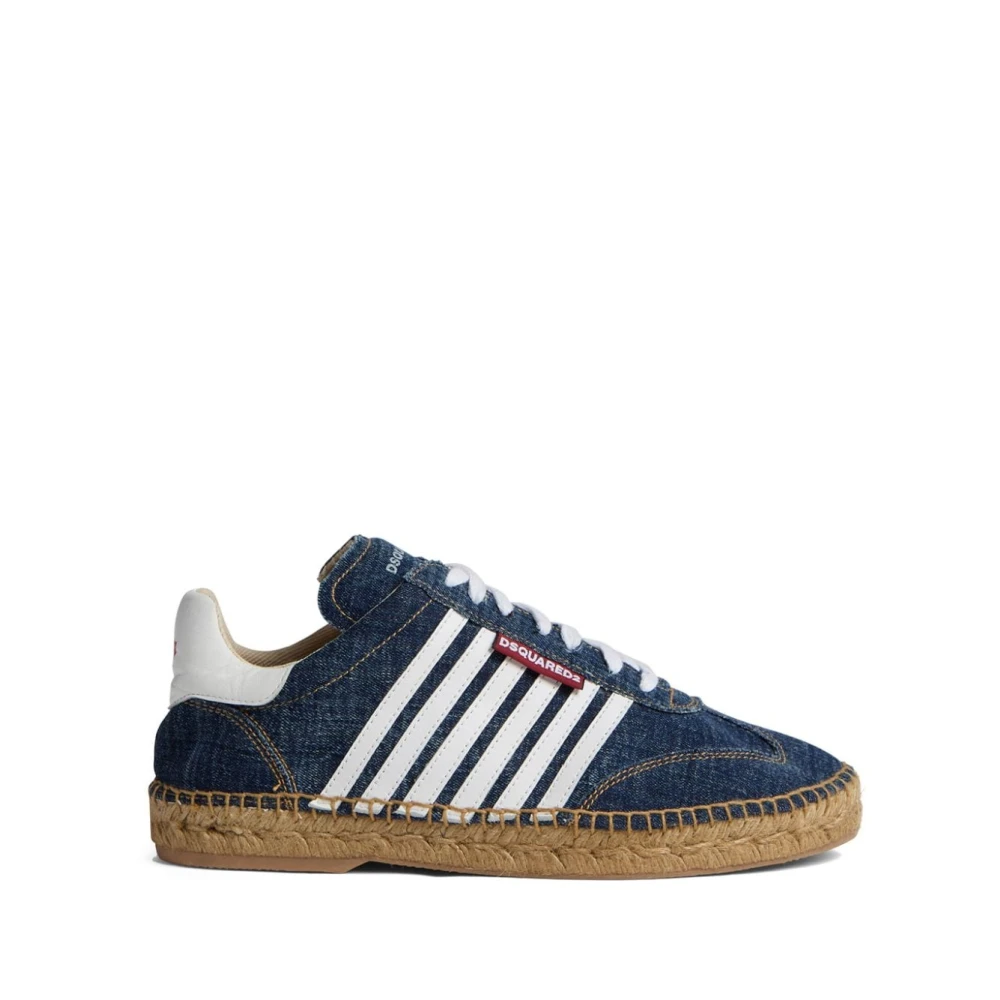 Dsquared2 Denim Espadrilles Platta Skor Blue, Herr