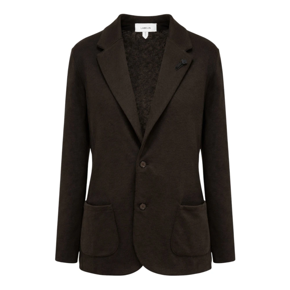 Lardini Brown Blazers, Male, 2XL, Single-Breasted Blazer