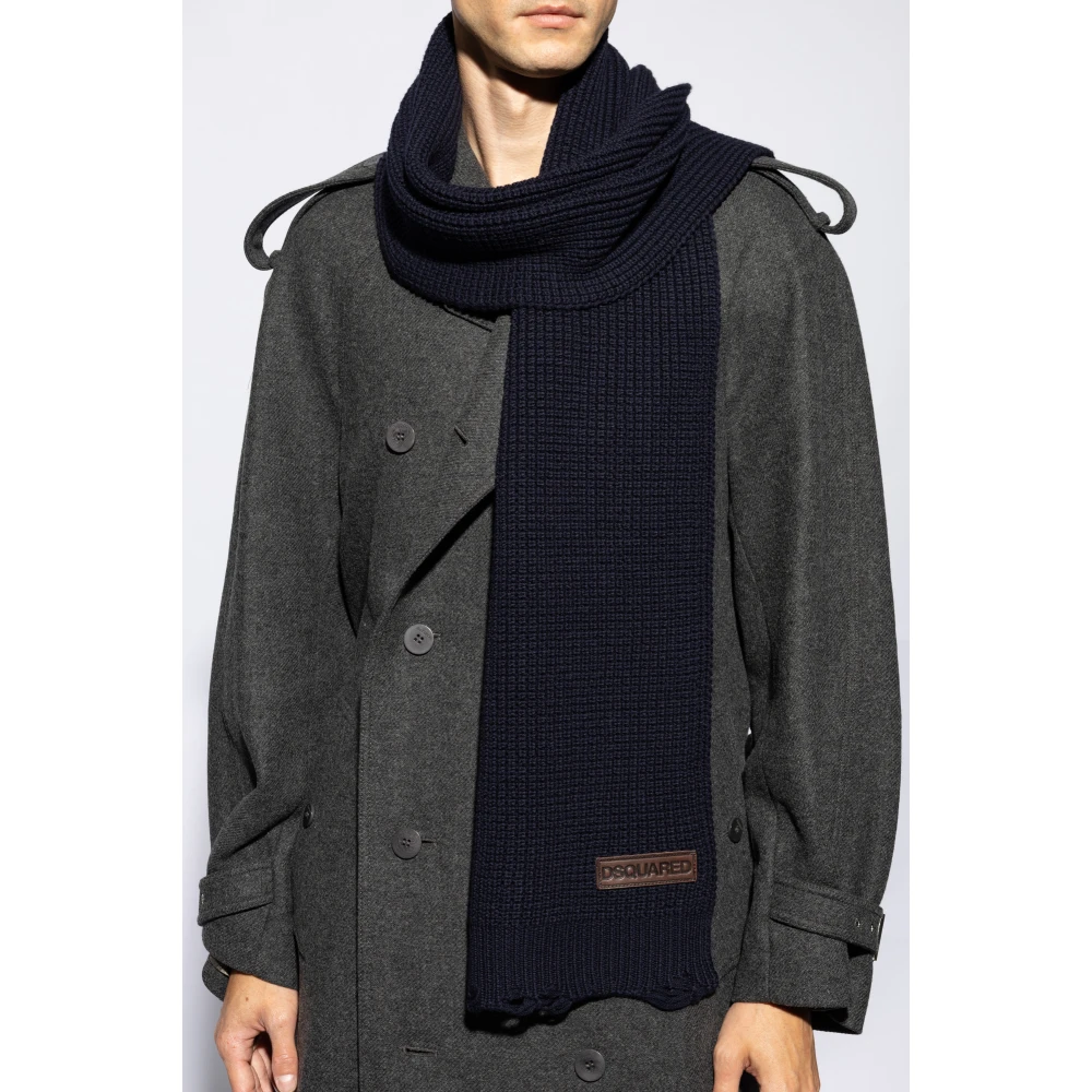 Dsquared2 Wollen sjaal Black Heren