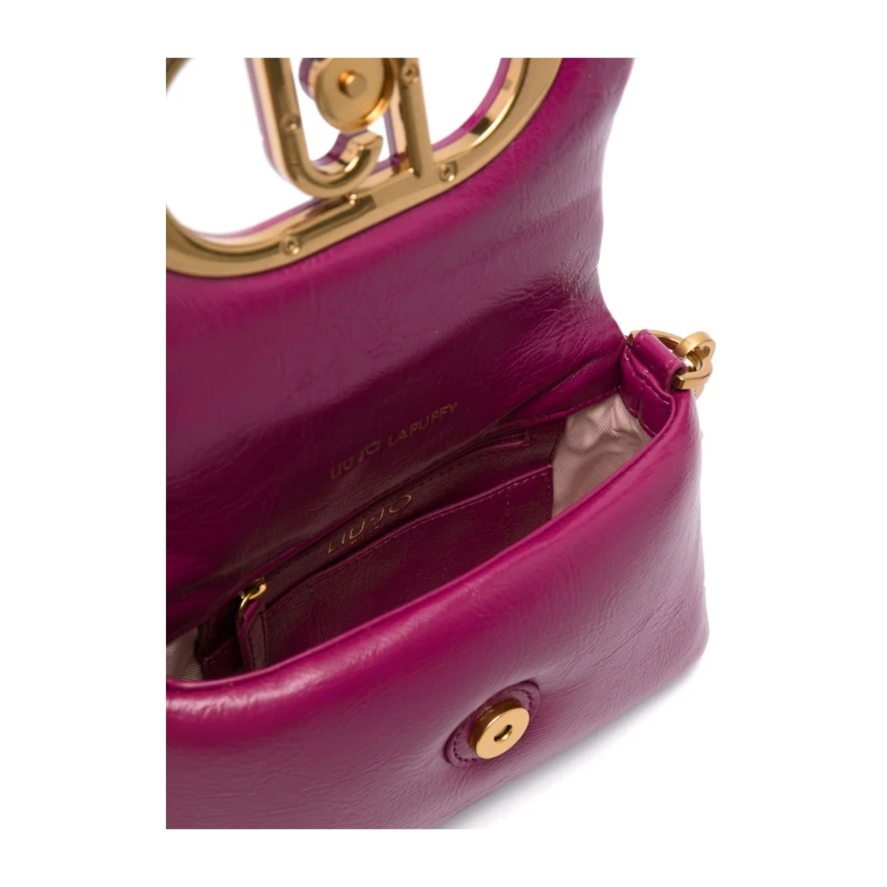 Liu Jo Fuchsia Eco Leren Crossbody Tas Pink Dames