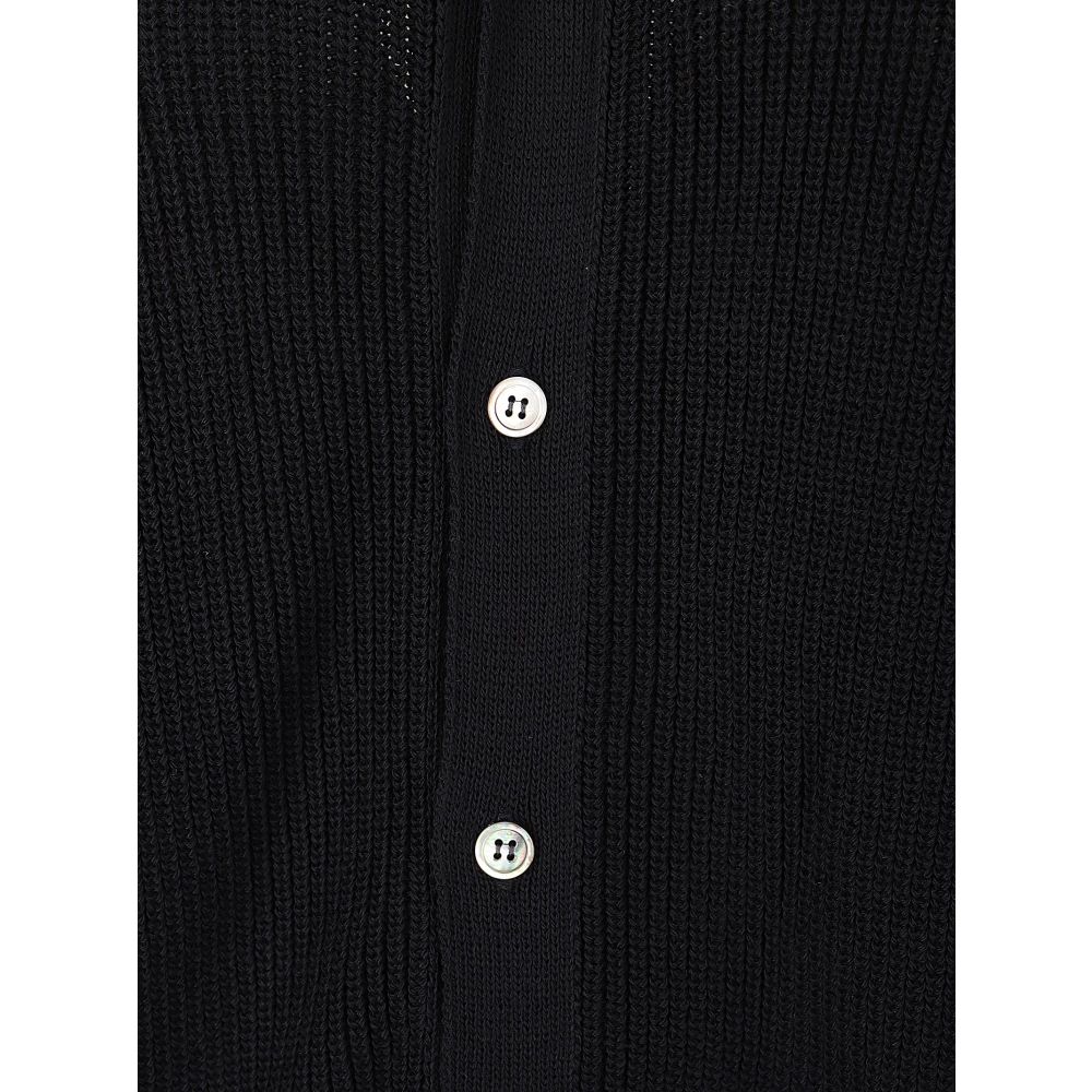 Comme des Garçons Knoop-Front Lange Cardigan Sweater Blue Dames