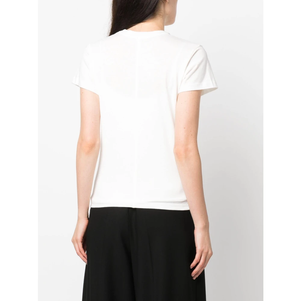 The Row Witte Katoenen Crew Neck T-Shirt White Dames