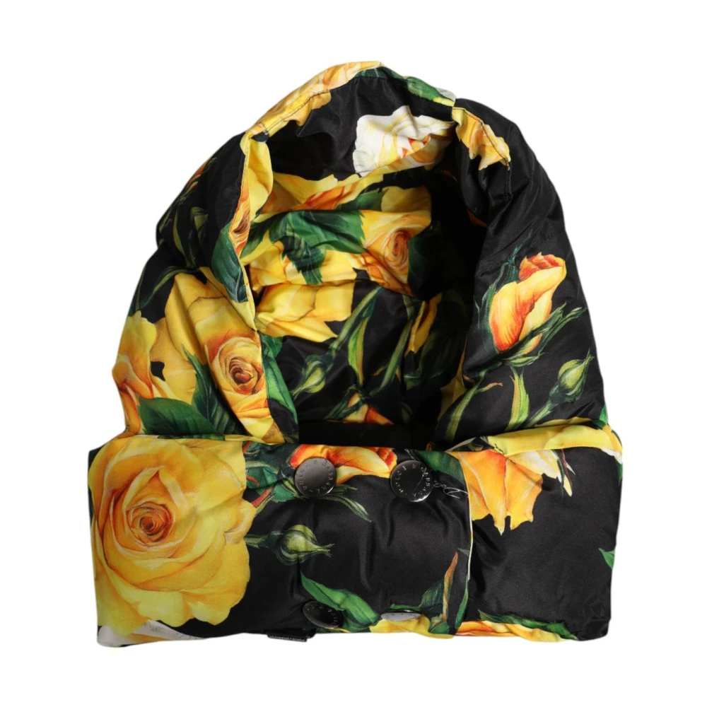 Dolce & Gabbana Women's Black Floral Head Wrap Hat