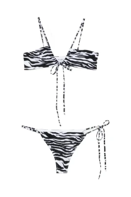 Zebra Printed Bikini Set