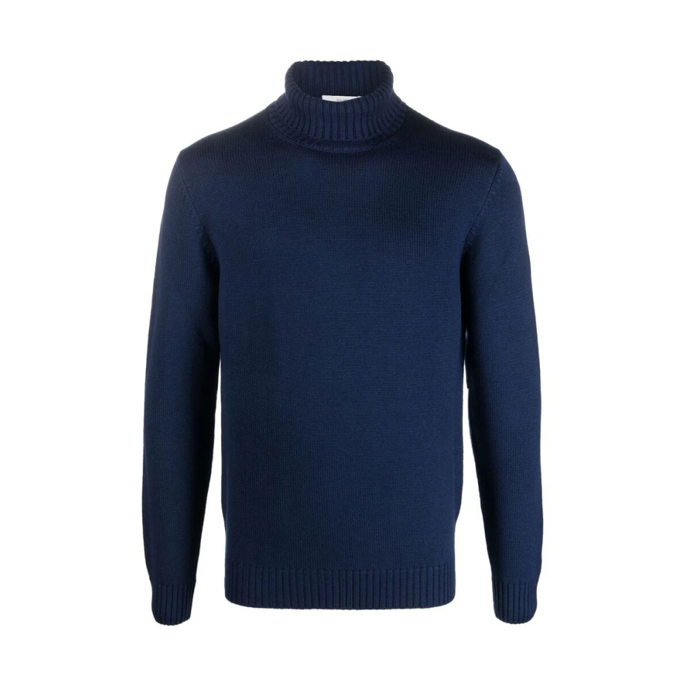 Mauro Ottaviani Blauwe Merinowollen Coltrui Blue Heren