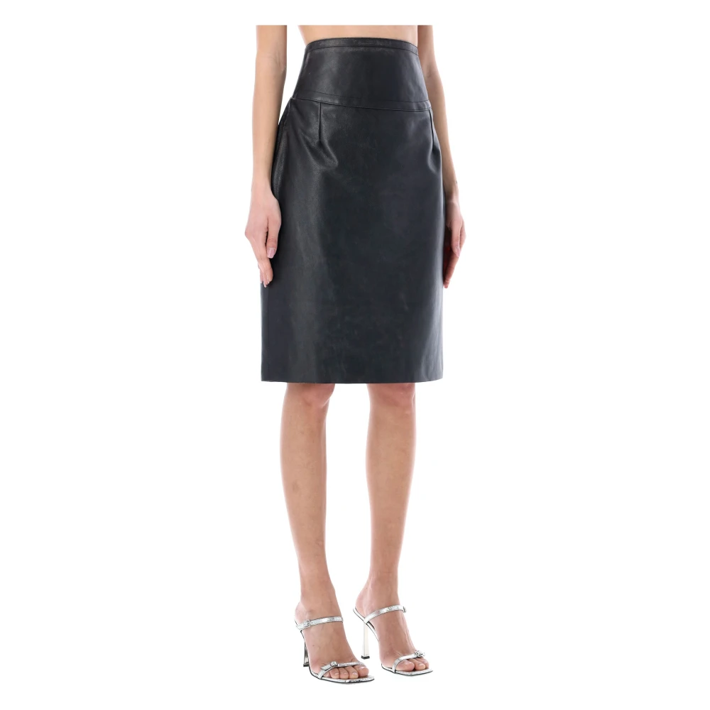 Givenchy High Waist Rok Ss23 Black Dames