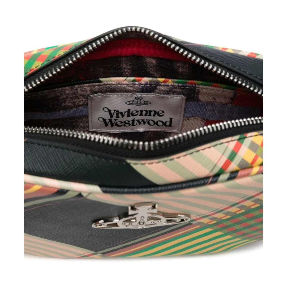 Vivienne Westwood Gestructureerde Multikleur Combat Tartan Schoudertas Multicolor Dames
