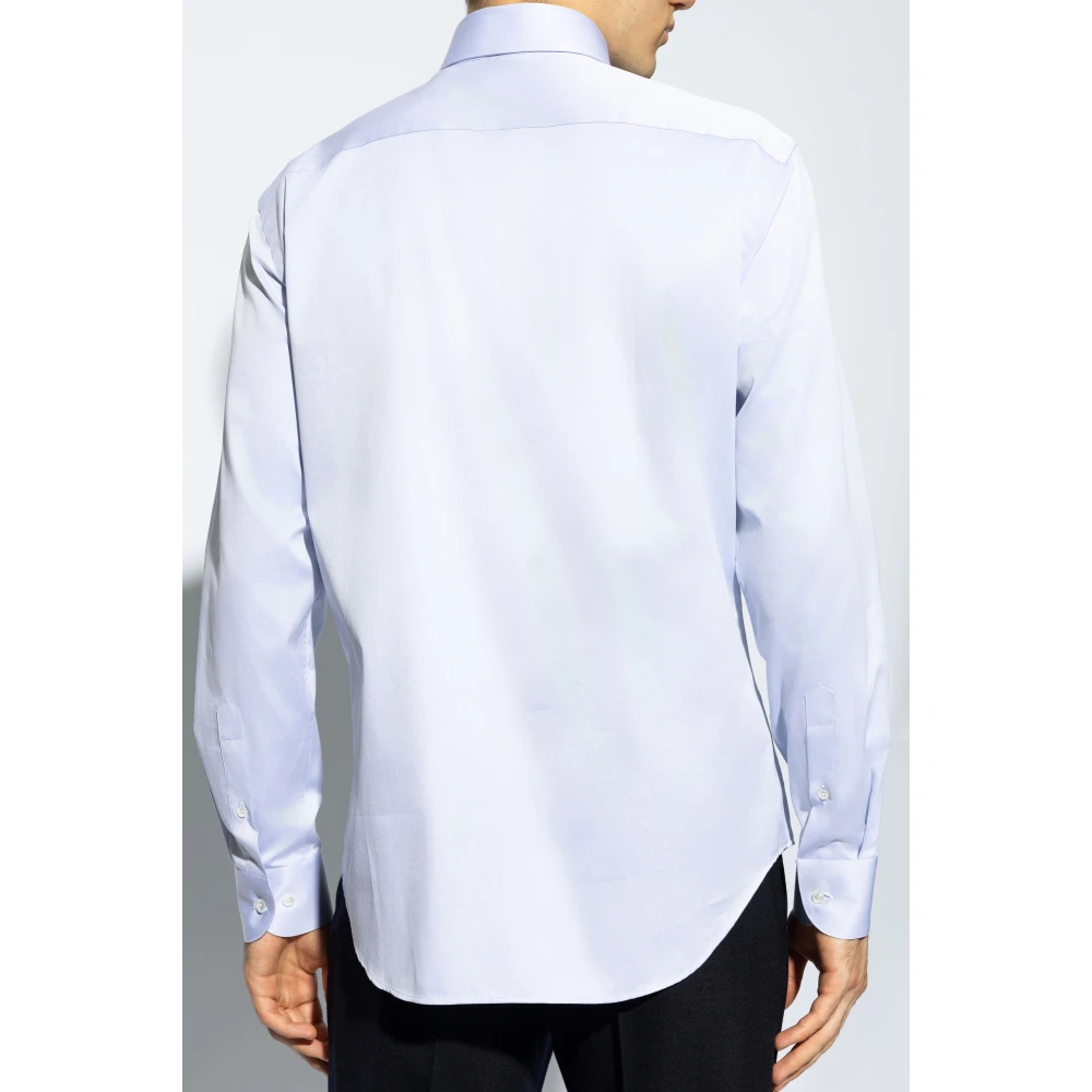 Giorgio Armani Klassiek overhemd Blue Heren